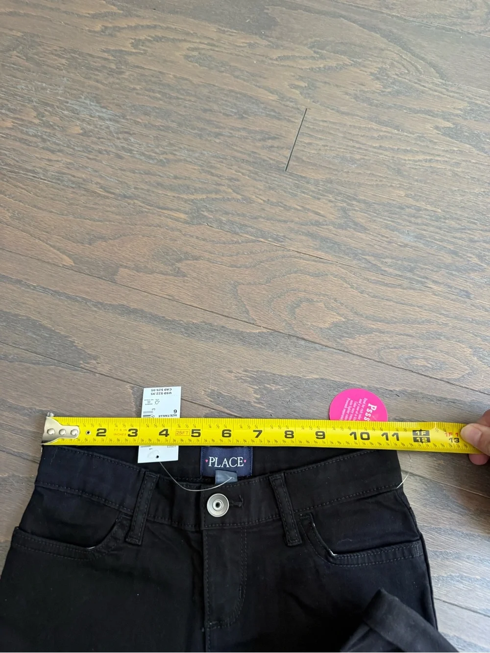 Girls kids Children's Place Khaki & Black Boys Chino shorts sz 6